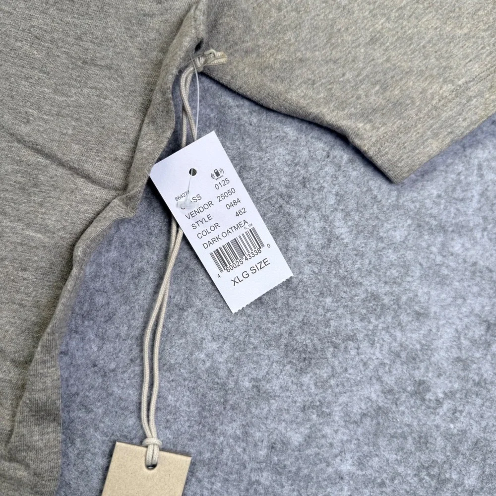 Fear of God Essentials T-Shirt Mens XL Dark Oatmeal New Logo Tee 125BT212063F